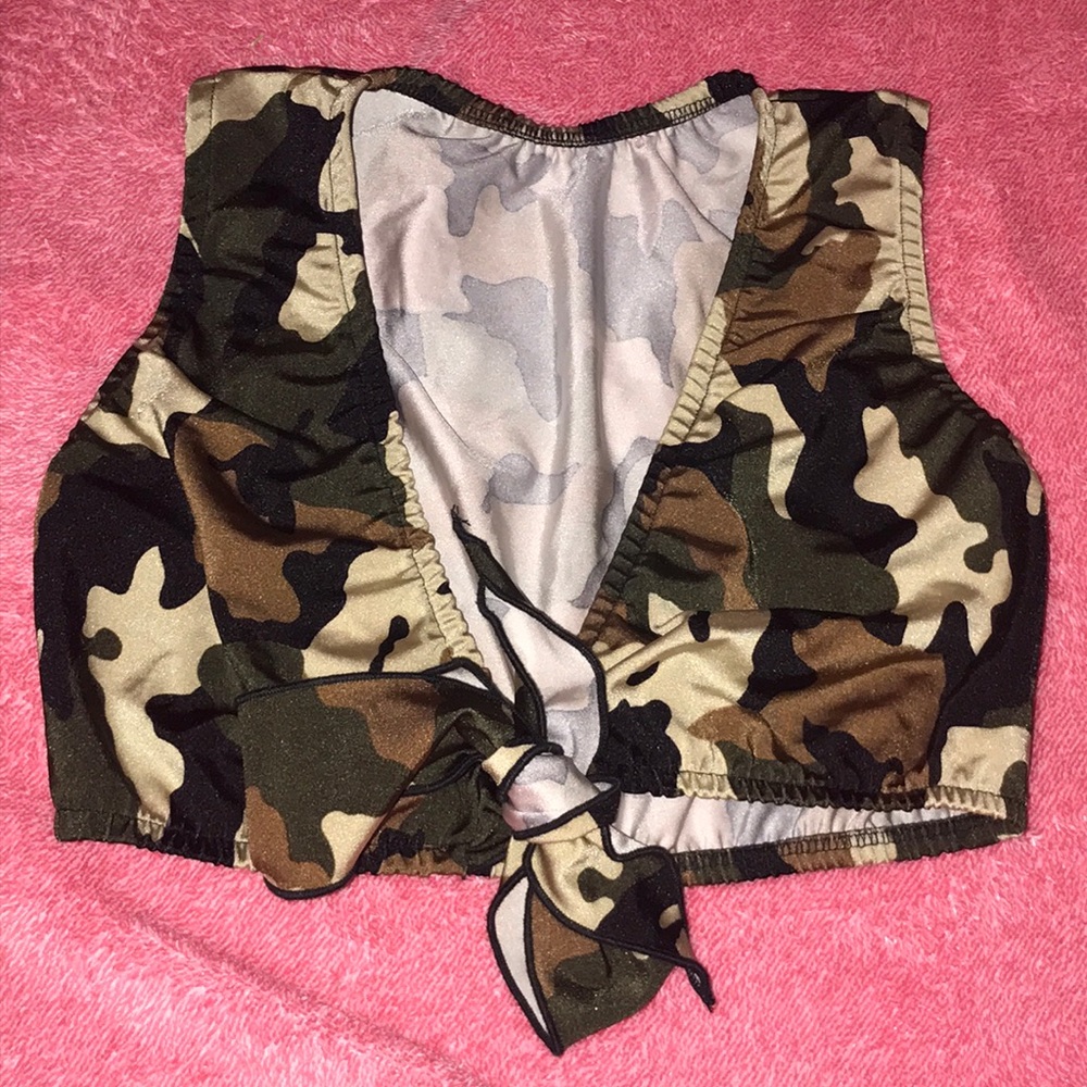 Camo Crop Top